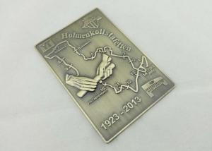 China 3D Zinc Alloy Die Cast Medals Antique Brass Plating For Memorial Day on sale