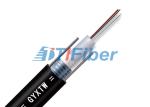 Outdoor Multimode Fiber Optic Cable Black PE Jacket With Uni - Tube Gel - Filled
