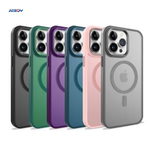 Wholesale Translucent Matte Magsafe Phone Wallet Shockproof Anti Fingerprint from china suppliers