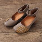 S389 Leather Shoes Handmade Toe Layer Cowhide High Quality Women'S Shoes Custom
