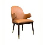 Leather Back Chair for Hotel Restaurant Furniture Dining Room Customized Adult