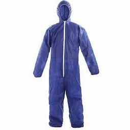 China SMS Blue Disposable Coveralls Breathable Waterproof Cloth Anti Static on sale