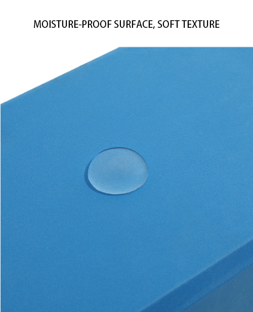 80mm L230MM Blue Large Foam Yoga Blocks Recycled Eco Core Training