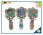 Rose Design Metal Materials Vanity Girl Hollywood Cosmetic Makeup Table Mirror