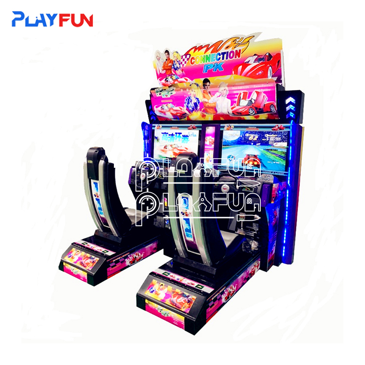 Coin Operated Simulator 32'' Screen Twins Outrun Arcade Racing Car Game Machine