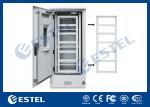 Double Wall Three Shelves Telecom Outdoor Cabinet Sunproof ISO9001 CE Certificat