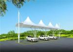 Waterproof PVDF Coated Metal Cantilever Car Parking Shade