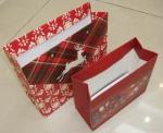 Customized Christmas gift bags paper bags general square bottom portable