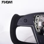 OEM Black Alcantara Tesla Carbon Fiber Steering Wheel Sports Style