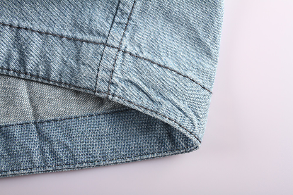 Denim Shorts Men'S Summer Stretch Denim Pants Mens Short 100% Cotton