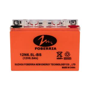 Wholesale Orange Maintenance Free Motorcycle Lead Acid storage Battery 12v 6.5 Ah 10hr 0.9A 1.9kg from china suppliers
