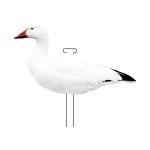 Snow Goose Hunting Decoy Eva Plastic Flocked Silhouette Geese Decoys Juvenile