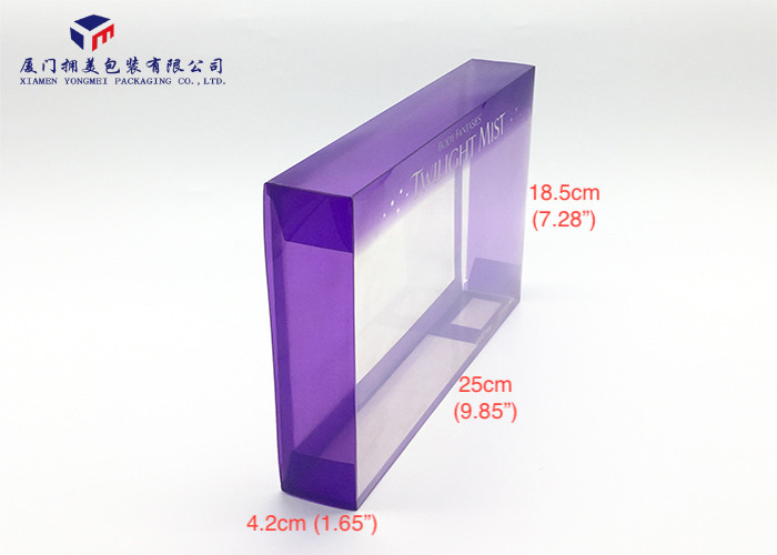 Rectangle PET Clear Plastic Box Packaging Offset Printing For Body Lotion Set