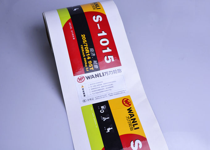 Super strong adhesive heat resistant rubber tyre sticker printing custom