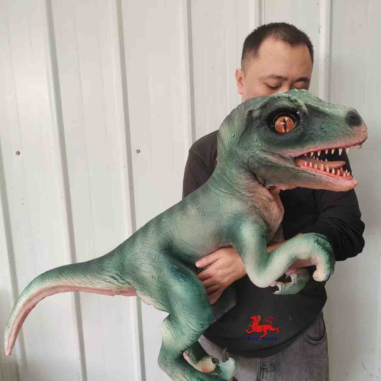 Cuddly Dinosaur Puppet Plush / Silicone / Sponge Material