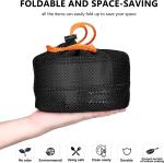 Stainless Steel Camping Outdoor Cookware Mess Kit Set, Folding Cookset Camping