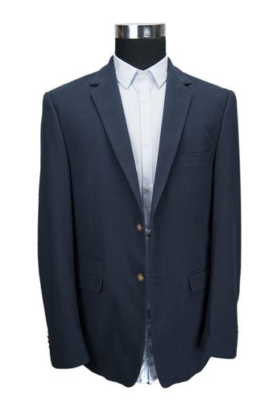 Excellent Workmanship Mens Knit Blazer Navy Big Size Breathable Customers'