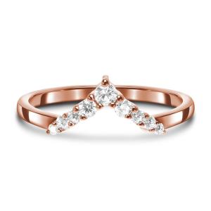 Wholesale Celebrity Diamond Engagement Rings For Women , 14K Rose Real Diamond Jewellery from china suppliers