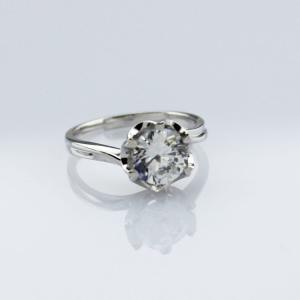 Wholesale 925 Sterling Silver Women Engagement CZ Diamond Ring (F38) from china suppliers