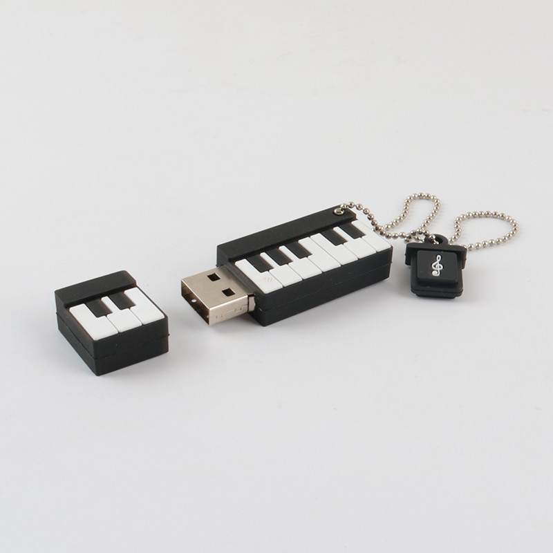 Flash Memory UDP or PCBA Custom USB Flash Drives with Open Mold Piano Shape