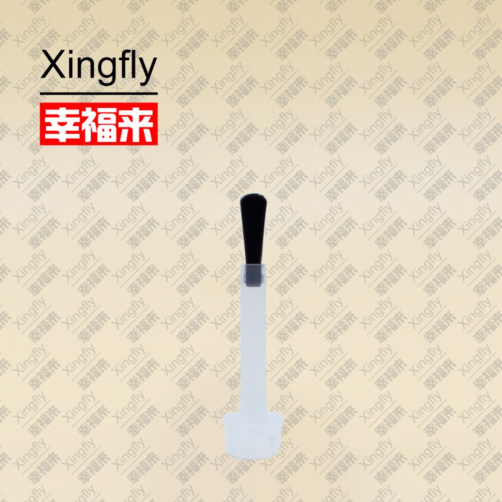 Black Fingernail Polish Brushes For Nail Polish PE Plastic Nylon Material
