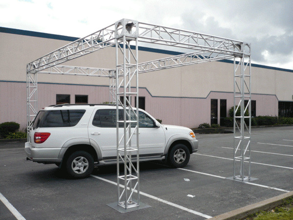 Hang Speaker Aluminum Square Truss / Silver Aluminum Stage Truss 0.5M-4M