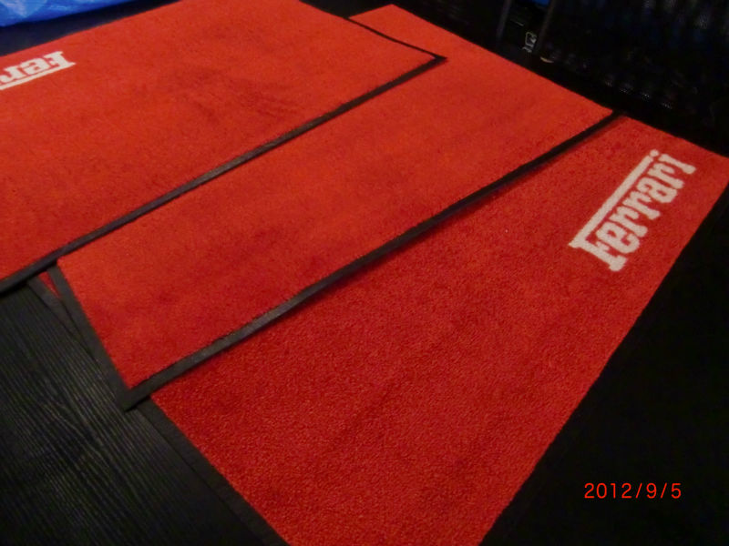 Nylon printed logo mats with rubber backing