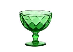 Wholesale Break Resistant 270ml Crystal Ice Cream Cups Solid Green For Bar from china suppliers
