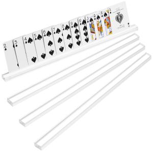 Wholesale 4 Pack Transparent Acrylic Playing Card Holder For Trump Games Card Games from china suppliers