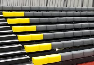 Wholesale Mobile Telescopic Tribunes With Plastic Bench Seats For Indoor Basketball from china suppliers