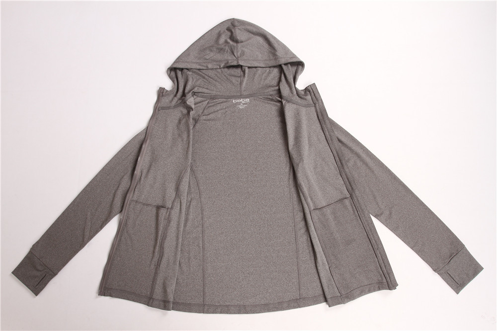 Stockpapa Active Breathable Leggings Activewear Sport Long Sleeve Zipper Jacket