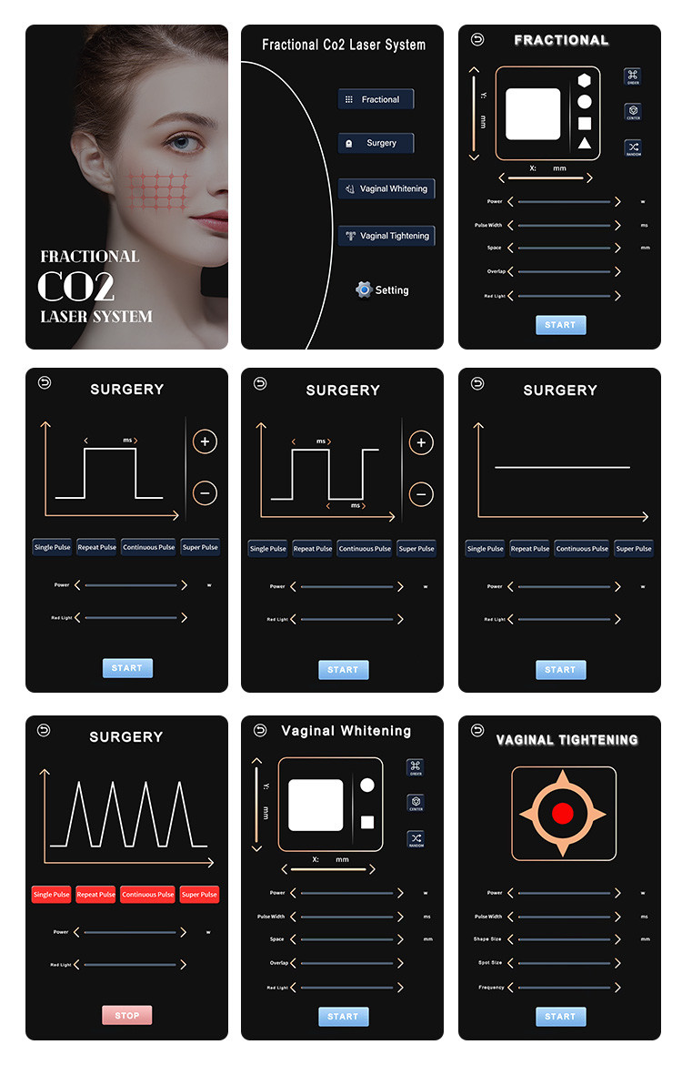 Advanced Co2 Fractional Laser Treatment 10600nm 7 Joints Arm Fractional CO2 Laser Machine For Acne Scars