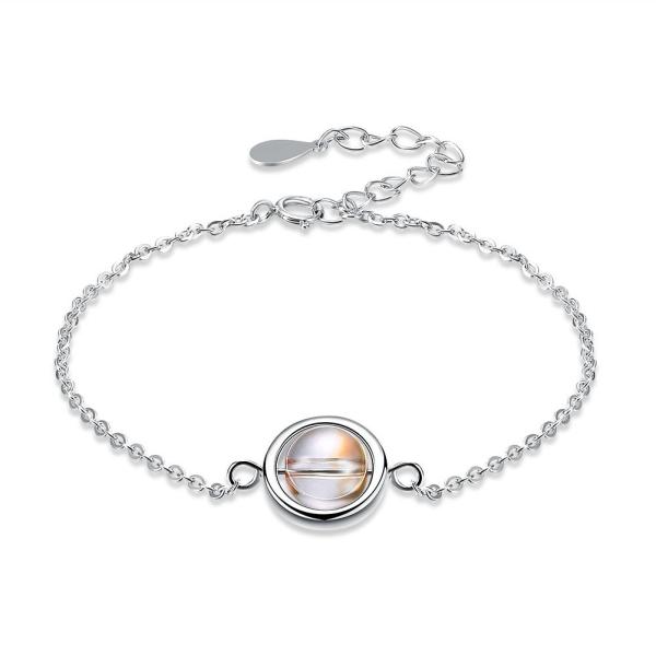 9.45in 0.08oz Sterling Silver Slider Bracelets Lead Free 925 Sterling Silver