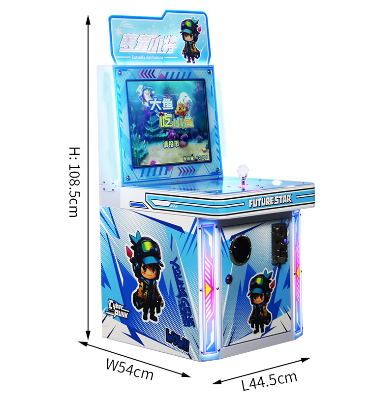 Big Fish Eating Small Fish Hungry Predator Fish Eat Fish Joystick Coin Operated Game Machine