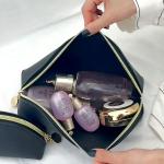 Small Pure Color Makeup Pouch Travel Bags For Toiletries Waterproof