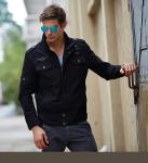 Motorcycle Streetwear Jean Jacket OEM Casual Style Custom Size