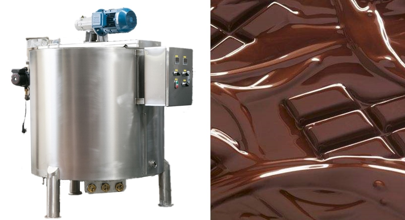 Water Circulation 500l Chocolate Melting Tank With Stirrer
