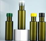 Industrial Green Brown Round Olive Oil Glass Bottles with Rubber Stopper Sealing