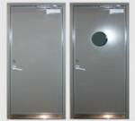 Customized Steel Material Marine Doors , Inward Outward Opening Steel Gastight