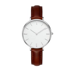 Wholesale Minimalist Ladies Stainless Steel Watches , Ladies Leather Strap Watches from china suppliers
