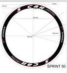 Personalised Road Bike Wheel Decals / Sports Bike Stickers 20 Sheets / Pack