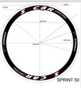 Wholesale Personalised Road Bike Wheel Decals / Sports Bike Stickers 20 Sheets / Pack from china suppliers