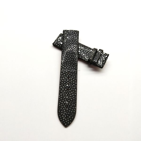 Genuine Python Leather Strap With Leather Buckle