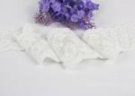 Off White Floral Net Embroidered Lace Trim For Girl's Sock 100 % Cotton