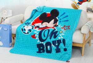 China Super Soft Flannel Screen Printed Blanket , Polyester Baby Blanket Cartoon Print on sale