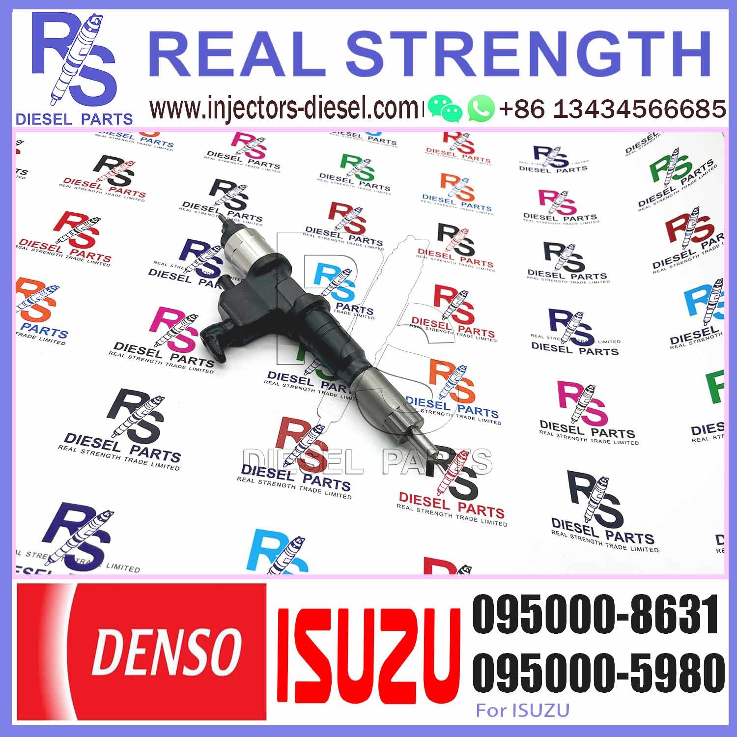 Diesel engine Common Rail Fuel Injector 095000-8630 095000-8631 095000-8632 095000-8633 for ISUZ-U 8-98139816-0 8-981398