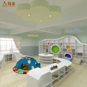 Wholesale China supplies children kindergarten school wooden MDF library furniture for reading room from china suppliers