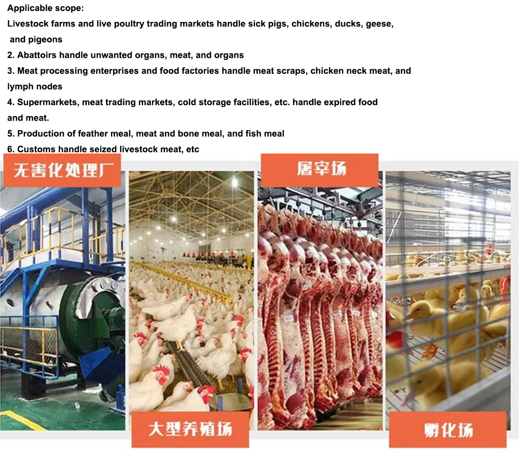 Automatic Slaughterhouse Farm Poultry Chicken Duck Waste Cooking And Drying Processing Equipment Digester Machine