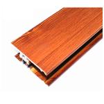 Square Wood Finish Aluminium Profiles , Different Colors Aluminium Framing