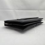 Black Genuine Leather Wallet Men Slim Long Purse WA29